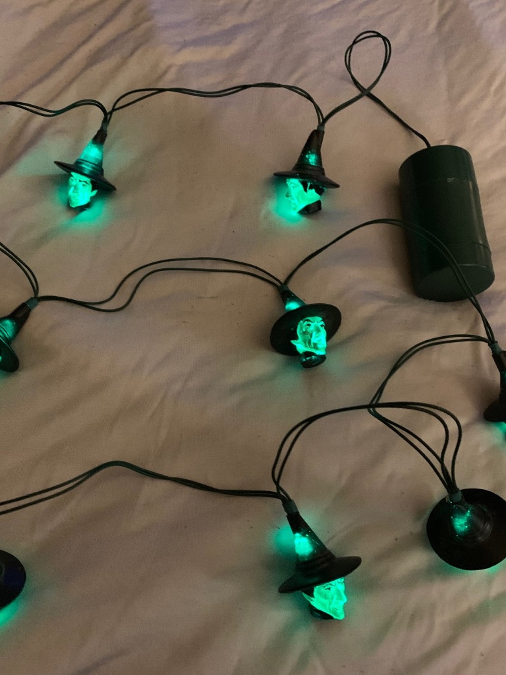 Vintage Wizard of Oz Wicked Witch of the West Halloween String Lights 10 Lights!